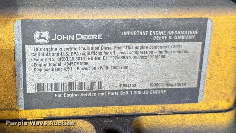 image for item EU6494 Sullair 185DPQJD air compressor