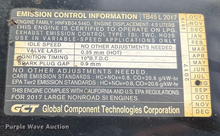 image for item EU8571 2017 UniCarriers PF90YLP forklift