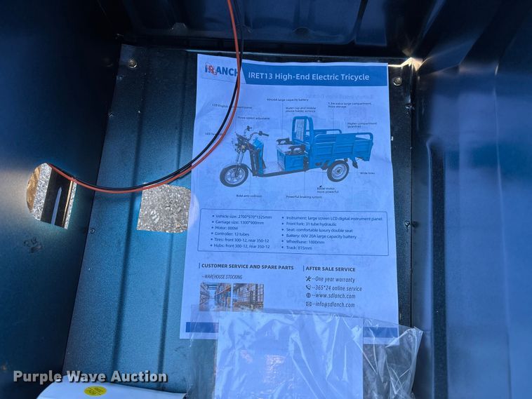 image for item EV3452 2025 IR IRET13 electric tricycle