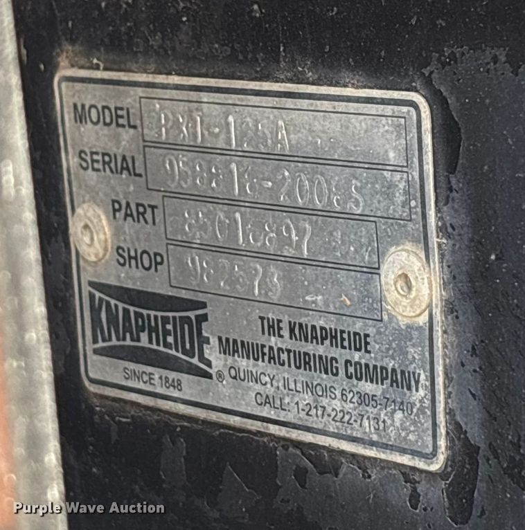 image for item FG1661 Knapheide PXT-125A dump bed