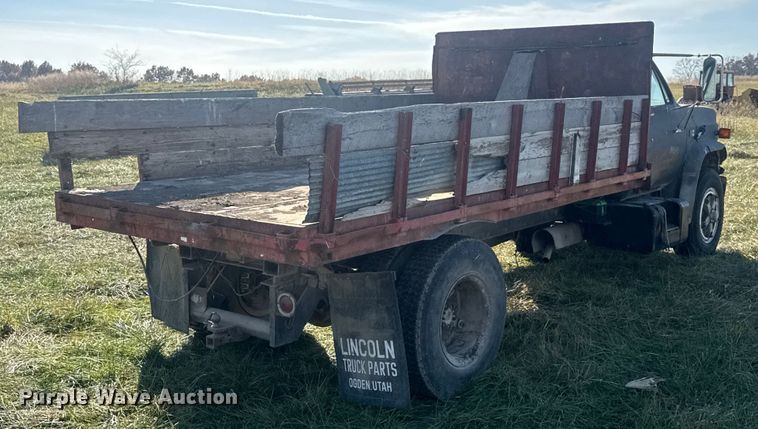 image for item FK0588 1986 GMC 7000 dump flatbed truck