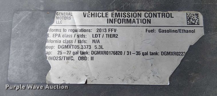 image for item FK0912 2013 Chevrolet Silverado 1500 Ext. Cab pickup truck