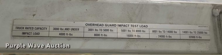 image for item NO9837 2019 UniCarriers PF50 forklift