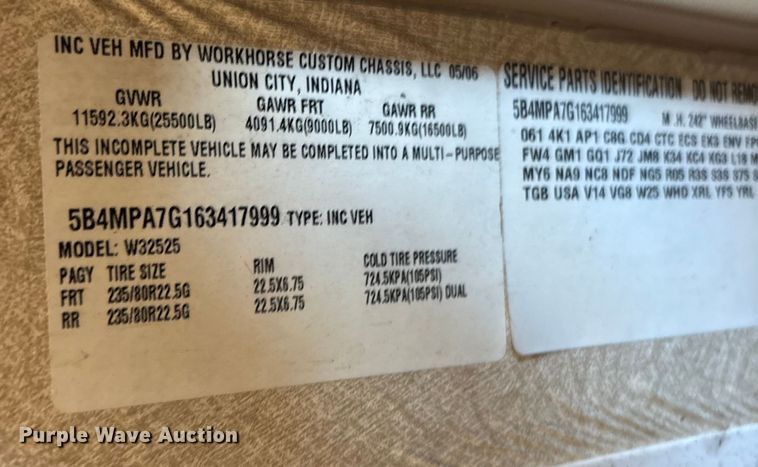 image for item YA1392 2007 Newmar Mountain Air RV