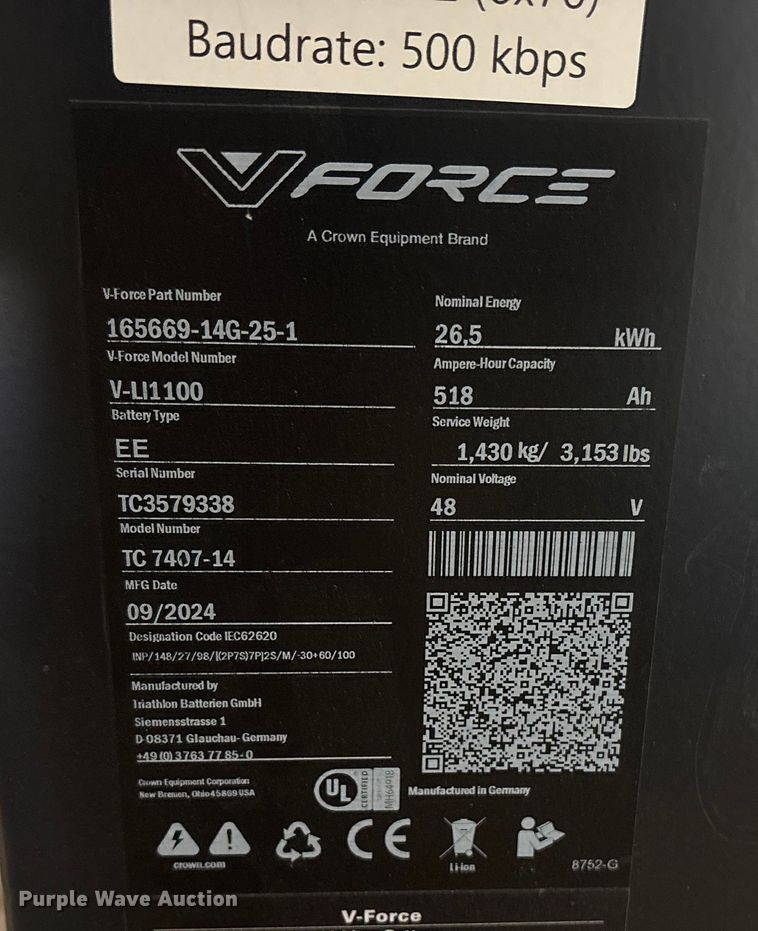 image for item YA1437 2024 Crown TSP6500-33 order picker