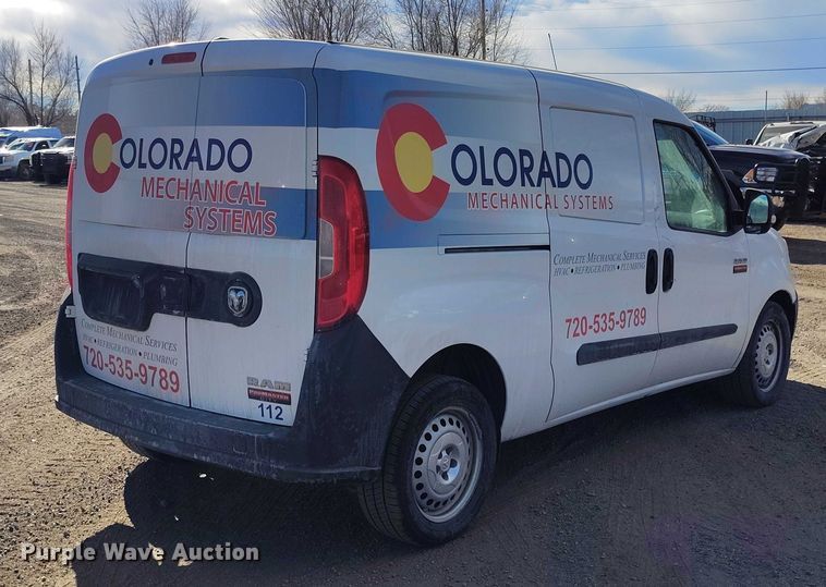 image for item YA1738 2018 RAM ProMaster City delivery van