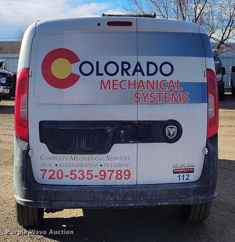 image for item YA1738 2018 RAM ProMaster City delivery van