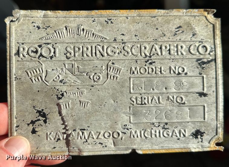 image for item DT6492 Root Spring Scraper Co RB8 98 snow blower