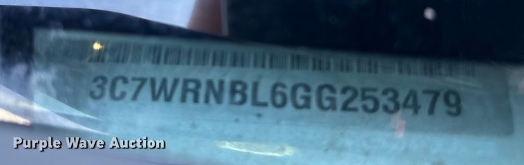 image for item DU0318 2016 RAM 5500HD bucket truck