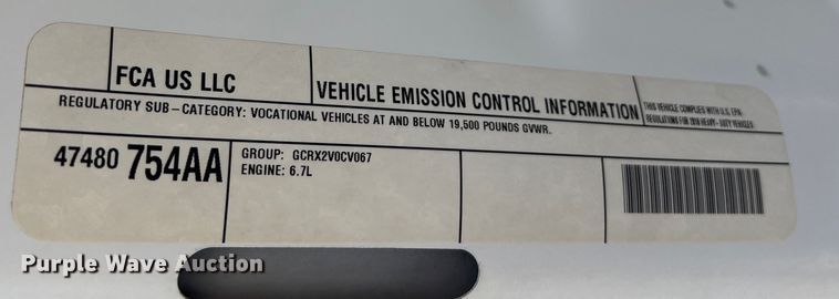 image for item DU0319 2016 RAM 5500HD bucket truck