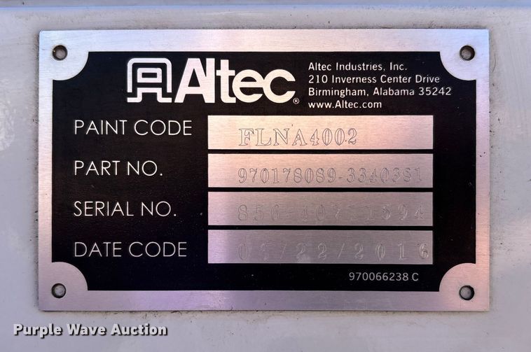 image for item DU0320 2016 RAM 5500HD bucket truck