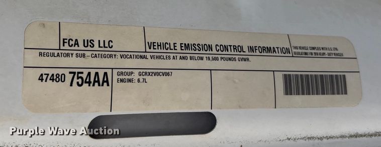 image for item DU0320 2016 RAM 5500HD bucket truck