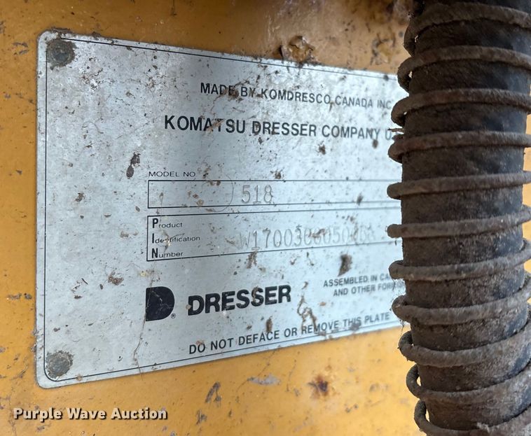 image for item DW7365 1991 Komatsu 518 wheel loader