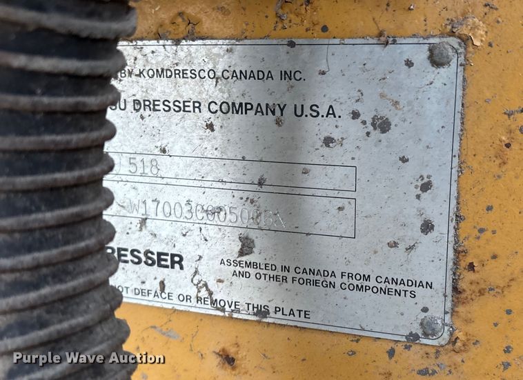 image for item DW7365 1991 Komatsu 518 wheel loader