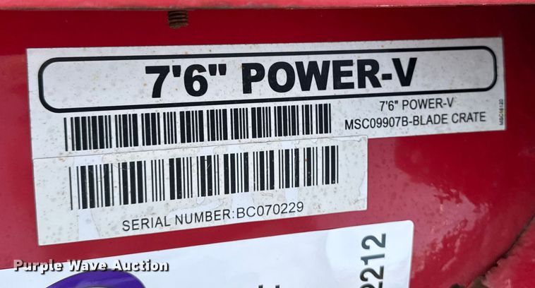 image for item EA2212 The Boss Power V snow plow