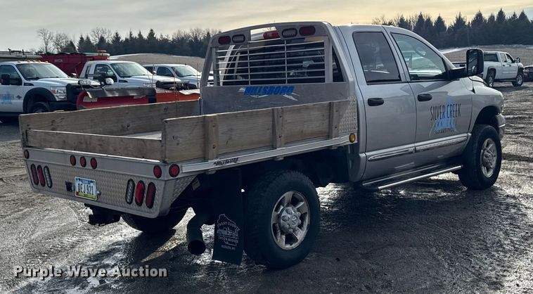 image for item EA2219 2004 Dodge Ram 2500 Ext. Cab flatbed pickup truck