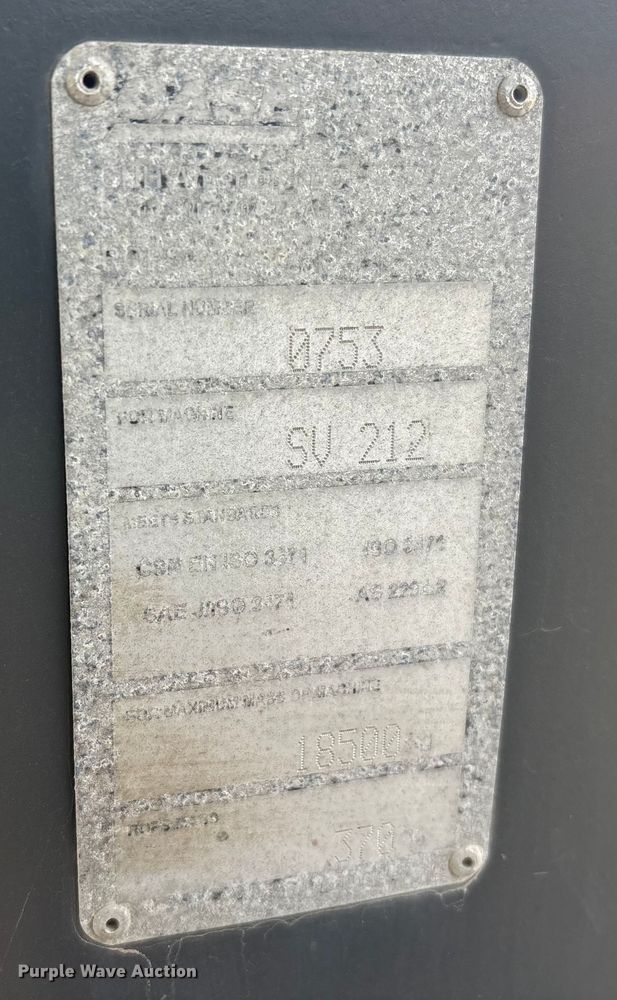 image for item EA7118 2016 Case SV212 single drum vibratory roller