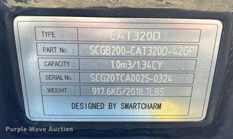 image for item EA7147 Smartcharm CAT320D excavator bucket