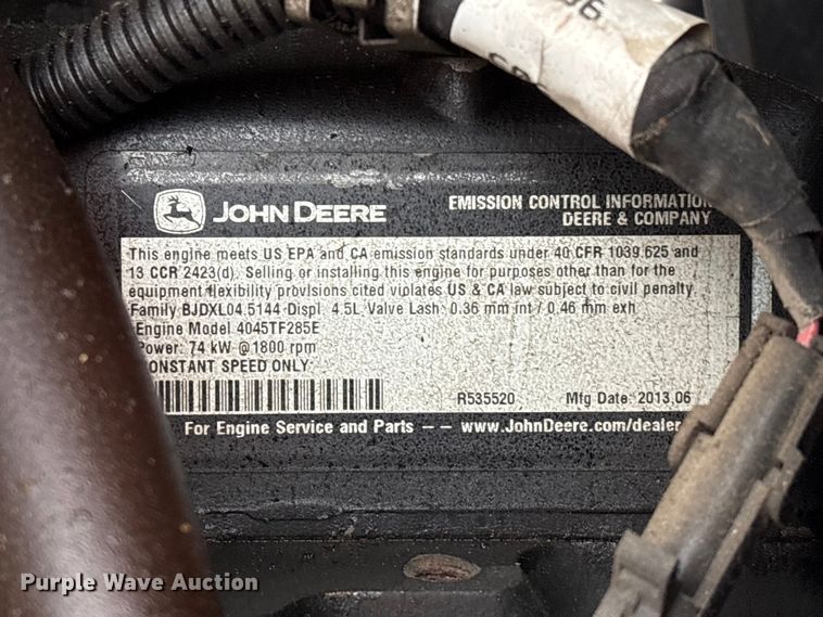 image for item EA7163 2013 Baldor TS80-3J generator