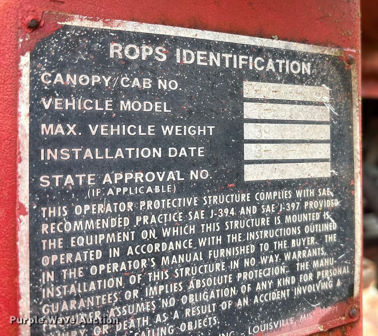 image for item EA7880 1977 Taylor T-958 wheel loader