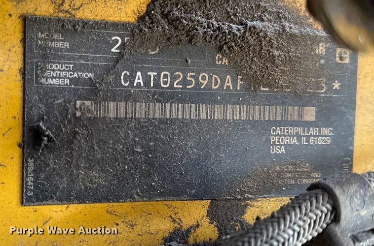 image for item EC4521 Caterpillar 259D tracked skid steer loader