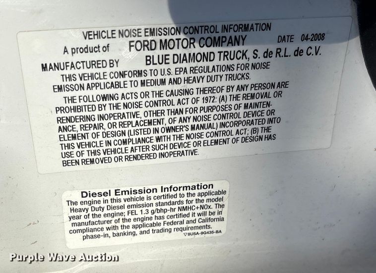 image for item EC8171 2008 Ford F650 Super Duty utility / service truck