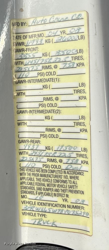 image for item EC8171 2008 Ford F650 Super Duty utility / service truck