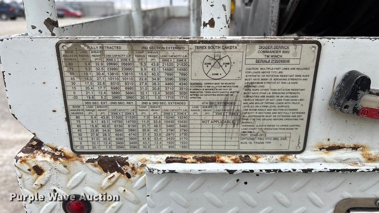 image for item ED2432 2012 Freightliner Business Class M2 digger derrick truck