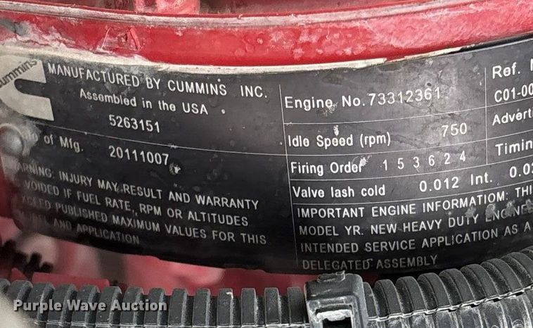 image for item ED2432 2012 Freightliner Business Class M2 digger derrick truck