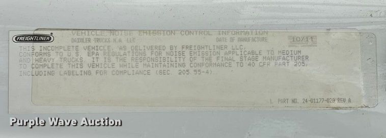 image for item ED2432 2012 Freightliner Business Class M2 digger derrick truck