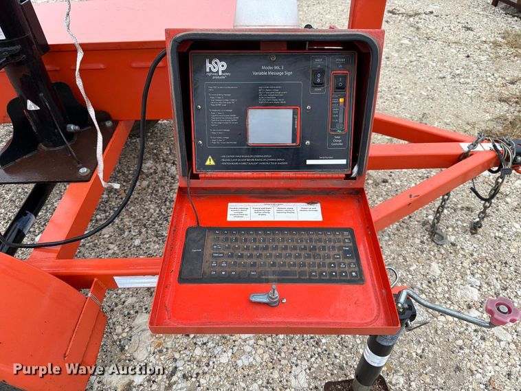 image for item ED5041 2017 Hi-Way Safety message board trailer