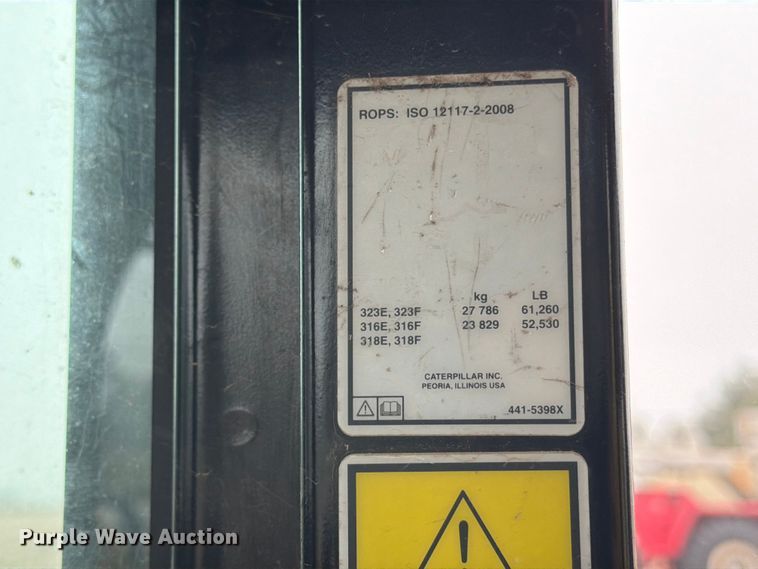 image for item ED5044 2015 Caterpillar 323F L excavator