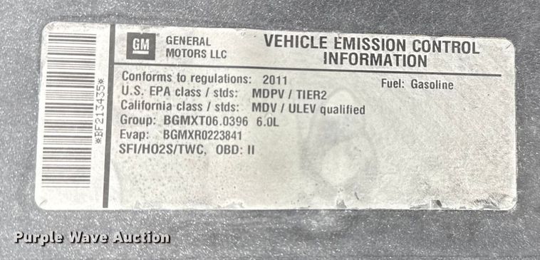 image for item EG1818 2011 Chevrolet 2500HD utility bed pickup truck