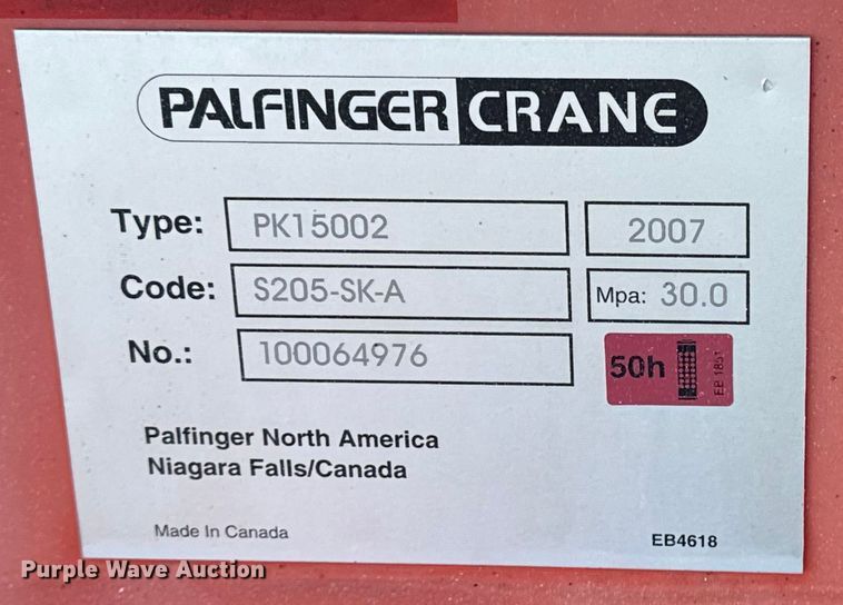 image for item EG1824 2007 Freightliner Business Class M2 crane truck