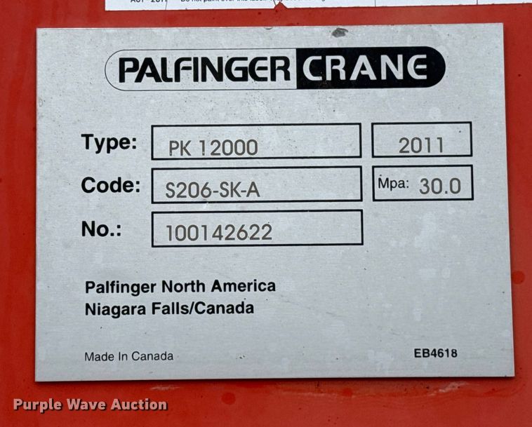 image for item EG1832 2012 Freightliner Business Class M2 crane truck