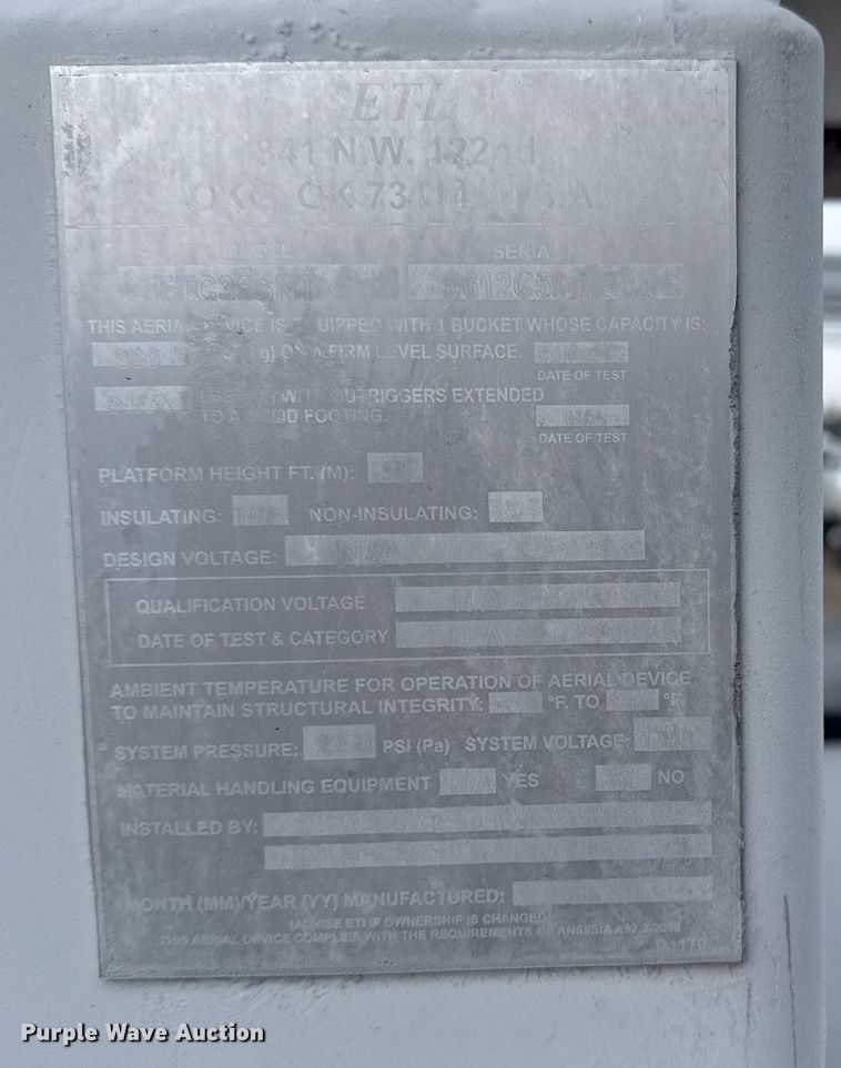 image for item EG1837 2012 Dodge Ram 4500HD bucket truck