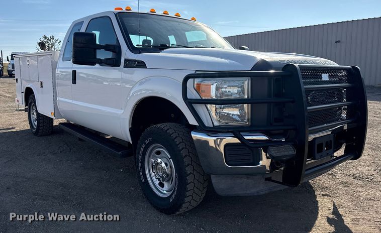 image for item EG1869 2013 Ford F250 Super Duty SuperCab utility bed pickup truck