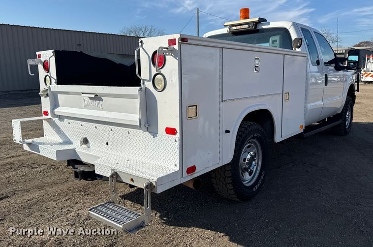 image for item EG1869 2013 Ford F250 Super Duty SuperCab utility bed pickup truck