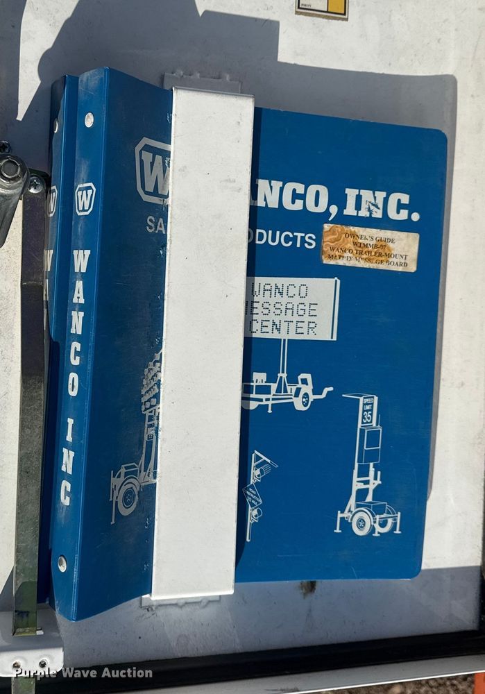 image for item EG1876 2015 Wanco, Inc. WTMMB message board trailer