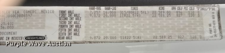 image for item EG1883 2012 Freightliner Business Class M2 Crew Cab crane truck