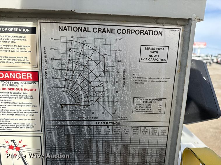 image for item EG1907 2012 Peterbilt 367 crane truck