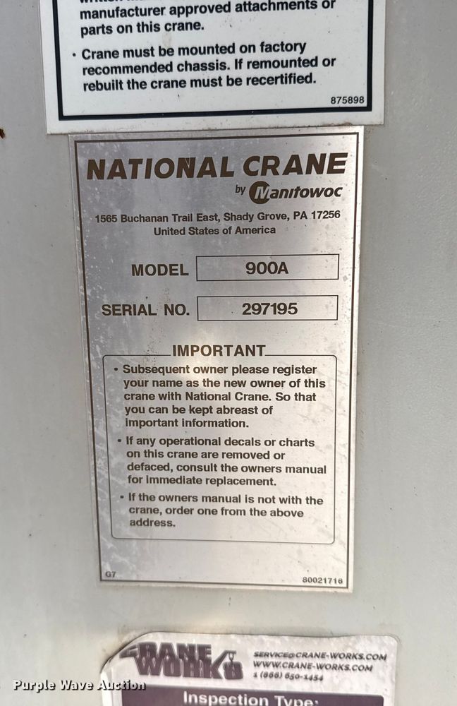 image for item EG1907 2012 Peterbilt 367 crane truck