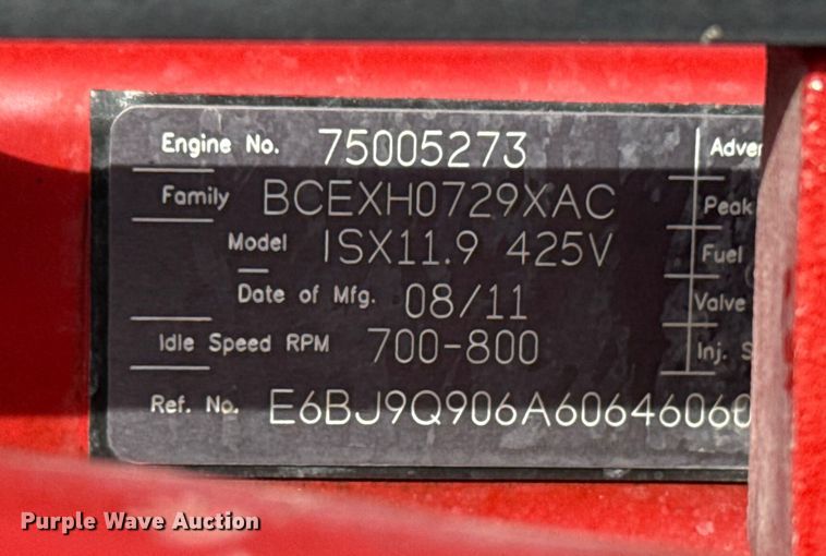 image for item EG1907 2012 Peterbilt 367 crane truck