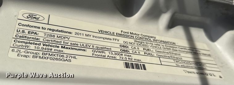 image for item EG1909 2011 Ford F350 Super Duty utility bed pickup truck