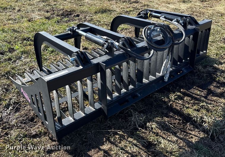 image for item EN0128 Pabreak skid steer rock grapple bucket