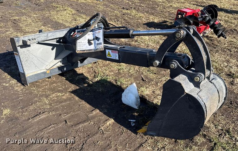 image for item EN0138 LandHonor BH-12-72D skid steer backhoe