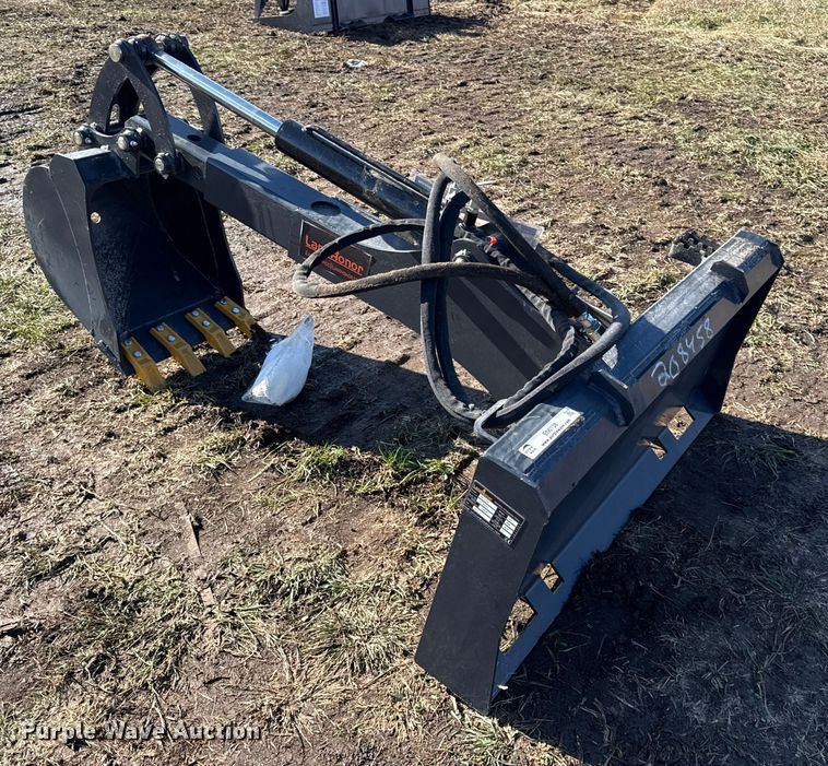 image for item EN0138 LandHonor BH-12-72D skid steer backhoe