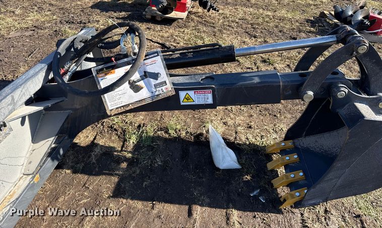 image for item EN0138 LandHonor BH-12-72D skid steer backhoe