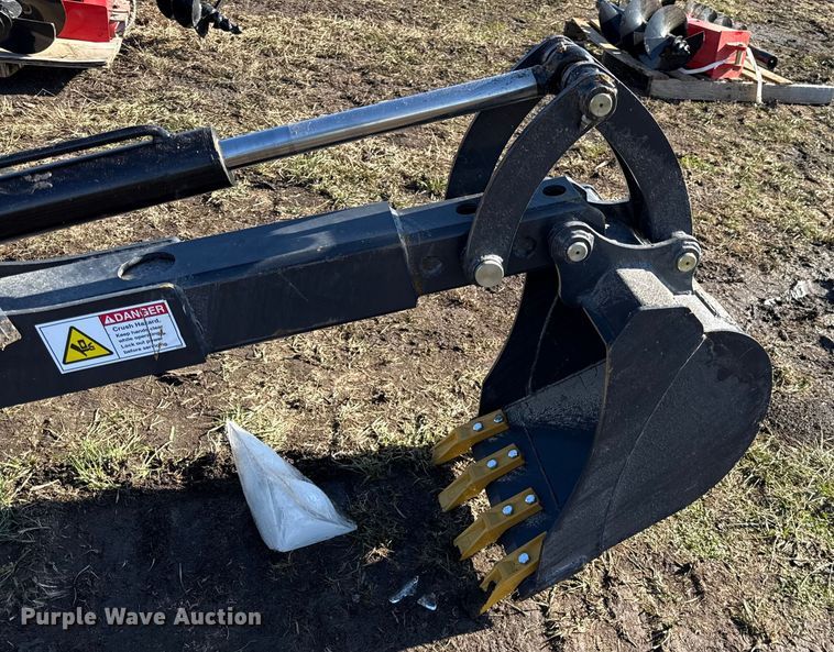 image for item EN0138 LandHonor BH-12-72D skid steer backhoe