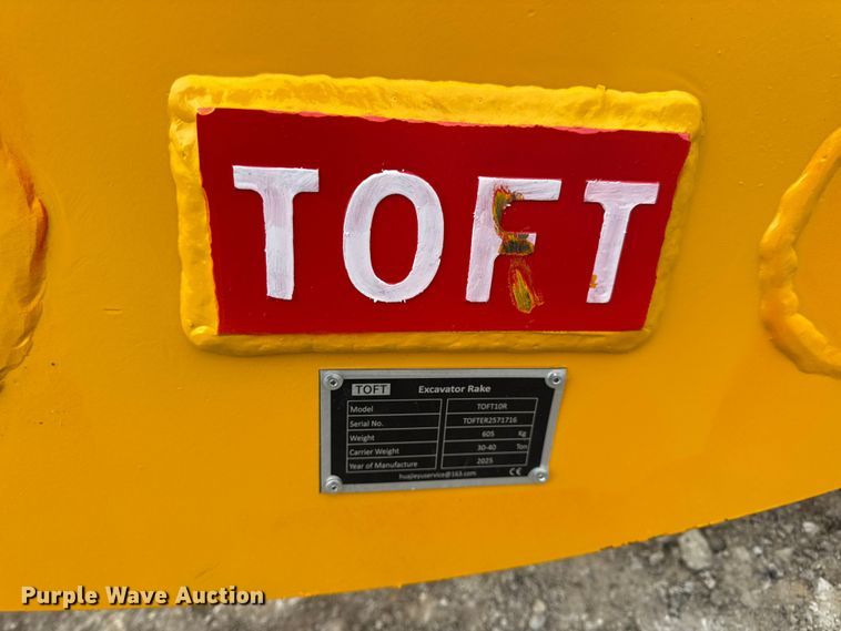 image for item EN0772 2025 Toft TOFT10R excavator rake